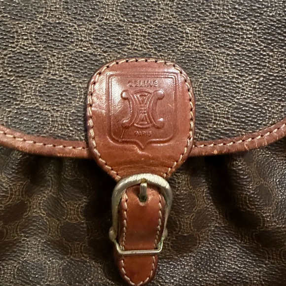 Celine brown macadam coated bag - Picture 2 of 9